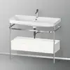Image de Duravit Happy D.2 Lavabo avec support, 1 tiroir, HP4843O2222, c-shaped