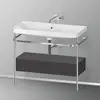Image de Duravit Happy D.2 Lavabo avec support, 1 tiroir, HP4843N8080, c-shaped