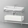 Image de Duravit Happy D.2 Lavabo avec support, 1 tiroir, HP4843E3939, c-shaped