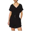 Image de Urban Classics Combinaison Noire Ceinture Viscose Femme Salopette noir XL 100% Viscose