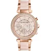 Image de Michael Kors Montre Quartz Femme 39.00mm avec Cadran Rose analogique et Bracelet en Bracelet en Acier Rose MK5896