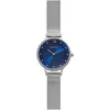 Image de Skagen Montre pour femmes Anita Lille, mouvement à trois aiguilles, boîtier en acier inoxydable argenté de 30 mm avec bracelet en maille d'acier inoxydable, SKW2307