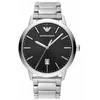 Image de Emporio Armani Montre pour homme, mouvement date à trois aiguilles, boîtier en acier inoxydable de 43 mm avec bracelet en acier inoxydable, AR11310