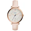 Image de Fossil Montre pour Femmes Jacqueline, Mouvement à Quartz, boîtier en Acier Inoxydable Or Rose 36 mm avec Bracelet en Cuir, ES3988