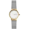 Image de Skagen Montre pour femmes Freja Lille, mouvement à deux aiguilles, boîtier en acier inoxydable doré de 26 mm avec bracelet en maille d'acier inoxydable, SKW2666