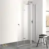 Image de HÜPPE Design pure Porte pliante, avec élément fixe, pour accès d'angle, pour niche, pour paroi latérale, 8P7103092321, 8P7103