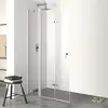 Image de HÜPPE Design pure Porte pliante, avec élément fixe, pour accès d'angle, pour niche, pour paroi latérale, 8P7002087322, 8P7002