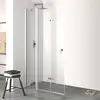 Image de HÜPPE Design pure Porte pliante, avec élément fixe, pour accès d'angle, pour niche, pour paroi latérale, 8P7003092321, 8P7003
