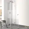 Image de HÜPPE Design pure Porte pliante, avec élément fixe, pour accès d'angle, pour niche, pour paroi latérale, 8P7004092375, 8P7004
