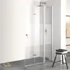 Image de HÜPPE Design pure Porte pliante, avec élément fixe, pour accès d'angle, pour niche, pour paroi latérale, 8P7106092373, 8P7106