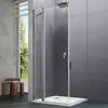 Image de HÜPPE Design pure Porte battante, avec élément fixe, pour accès d'angle, pour paroi latérale, 8P0727087321, 8P0727