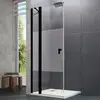 Image de HÜPPE Design pure Porte battante, avec élément fixe, pour accès d'angle, pour paroi latérale, 8P0712123373, 8P0712