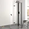 Image de HÜPPE Design pure Porte pliante, avec élément fixe, pour accès d'angle, pour niche, pour paroi latérale, 8P7102123322, 8P7102