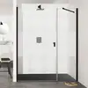 Image de HÜPPE Design pure Porte battante, avec élément annexe, pour niche, 8P7206123373, 8P7206