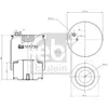 Image de FEBI BILSTEIN Soufflet à air, suspension pneumatique (Ref: 101739)