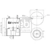 Image de FEBI BILSTEIN Soufflet à air, suspension pneumatique pour NISSAN: Sunny, Pick-up, Z, Bluebird & PEUGEOT: 3008 & SUBARU: Impreza (Ref: 107979)