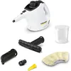 Image de Kärcher Nettoyeur Vapeur SC 1, Pression Vapeur : 3 Bar, Temps de Préchauffage : 3 Min, Puissance : 1 200 W, Surface : 20 m², Réservoir : 200 ML, avec Buse à Main, Jet Crayon & Powerbuse, Brosse Ronde
