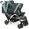 Image de CHIC 4 BABY - Poussette double avec sac de transport et protection contre la pluie, tandem pour frère et soeur