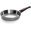 Image de Woll   Concept PRO poêle Ø 24 cm inox, hauteur 5 cm   induction   tous feux   compatible four jusqu’à 220 °C   argenté