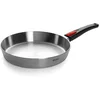 Image de Woll   Concept PRO poêle Ø 28 cm inox, hauteur 5 cm   induction   tous feux   compatible four jusqu’à 220 °C   argenté