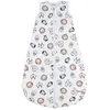 Image de MEYCO Baby Animal Sac de couchage doublé (100% coton, avec fermeture éclair intégrale, doux pour la peau, résistant aux plis, ajustement parfait, taille : 86), Multicolore