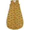 Image de Meyco Baby Zebra Animal Sac de couchage doublé (100% coton, avec fermeture éclair sur tout le pourtour, doux pour la peau, résistant aux plis, ajustement parfait, taille : 98), Miel Or