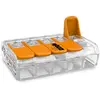 Image de Wago 221-415 Bornier 5 Voies Lot de 25, Transparent , Orange