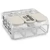 Image de WAGO 221-483 221-483 Borne de raccordement flexible: 0.20-4 mm² rigide: 0.20-4 mm² Nombre de pôles: 3 1 pc(s) transparent, blanc