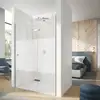 Image de HÜPPE Design pure Porte pivotante, avec élément fixe, pour accès d'angle, pour niche, pour paroi latérale, 8P9115092375, 8P9115