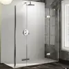 Image de HÜPPE Solva Porte battante, avec élément fixe, avec élément annexe, pour paroi latérale, S23608092322, S23608