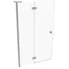 Image de HÜPPE SolvaPro Porte battante, avec élément fixe, pour niche, pour paroi latérale, 7T030455G322, 7T0304