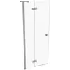 Image de HÜPPE SolvaPro Porte battante, avec élément fixe, pour niche, pour paroi latérale, 7T031155G322, 7T0311