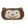 Image de Affenzahn Stiftemäppchen für den Kindergarten, Federmäppchen für Kinder mit Tiermotiv und Ziehzunge, marron, Taille standard, Moderne