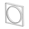 Image de Hansa Bluebox Rallonge de rosace 15 mm carrée, 59914192,