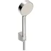Image de Hansa Douche/pomme de douche 1 jet Pommeau de douche + Flexible de douche + Support) pour Lot de bain Basic Jet batterie   95 mm anti calcaire Pomme de douche, longueur du tuyau : 150 cm