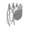 Image de Hansa Universal Corps d’encastrement universel pour bord de baignoire, 4 trous, 53040300,