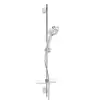 Image de Hansa Basicjet Style Set de douche avec barre et tablette, 3 jets, 44790131,