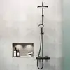 Image de Hansa Micra Colonne de douche en applique avec mitigeur thermostatique, 4435013033,