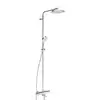 Image de Hansa Viva Colonne de douche en applique avec bec déverseur, Mitigeur thermostatique, 65162201,