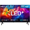 Image de Metz 40 Pouces (100 cm) Smart TV FHD, QLED, LED Television Google Tele HDR 10 Dolby Audio Bluetooth 5,1 EyeCare Tuner DVB-T/T2/C/S/S2 CI+ (40MQF7000Z)