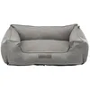 Image de TRIXIE Panier pour Chien Talis, 60 × 50 cm, Gris   Panier élégant en Tissu Douillet, antidérapant & Lavable, idéal pour Chiens de Taille Moyenne Qui Aiment se blottir