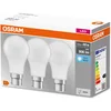 Image de OSRAM Ampoule LED avec Culot B22d, Blanc froid, Paquet de 3 Ampoules LED, Blanc Froid 4000 K , Efficacité 8,50 W équivalent à 60 W
