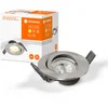Image de LEDVANCE LED SPOT TWIST LOCK GU10 Ø8,85cm, spot encastrable pour l'intérieur, 4,3W, température de couleur 2700K, 350 lumen, design plat, twistlock inclus, base GU10, nickel brossé