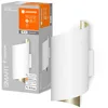 Image de LEDVANCE ORBIS TWIST SMART+ Wi-Fi luminaire, applique LED à gradation, 12W, température de couleur de 3000-6500K, 600 lumen, combinaison de couleurs blanc/doré, forme cylindrique renversée, 23x12cm