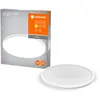 Image de LEDVANCE Plafonnier ORBIS Ultra Slim 400mm, blanc, 22W, 2720lm, lumière blanche chaude homogène (3000K) + rétro-éclairage, gradation en trois étapes via interrupteur mural, ultra-slim, protection IP20