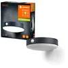 Image de LEDVANCE Applique murale solaire ENDURA Style Tossa, lumière blanc chaud (3000K), capteur intégré, utilisable sans alimentation, durée de combustion jusqu'à huit heures, protection IP44, noir