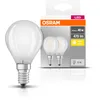 Image de Osram LED BASE CLASSIC P / Lampe LED, de forme sphérique: E14, 4 W, 220 240 V, 40 W remplacement, Warm White, 2700 K, 2pack