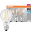 Image de OSRAM HOMELIGHTING 4058075819535 LED CEE E (A - G) E27 forme de poire 6.5 W = 60 W blanc neutre (Ø x H) 60 mm x 60 mm 3 pc(s)