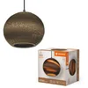 Image de LEDVANCE Decor Cardboard Ball marron en carton ondulé, légère, E27, diamètre 260 mm, abat-jour en matériau recyclé, durabgrâce à une source lumineuse remplaçable, facià installer