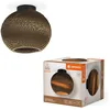 Image de LEDVANCE Decor Cardboard Ball marron en carton ondulé, léger, E27, diamètre 260 mm, abat-jour en matériau recyclé, durabgrâce à une source lumineuse remplaçable, facià installer